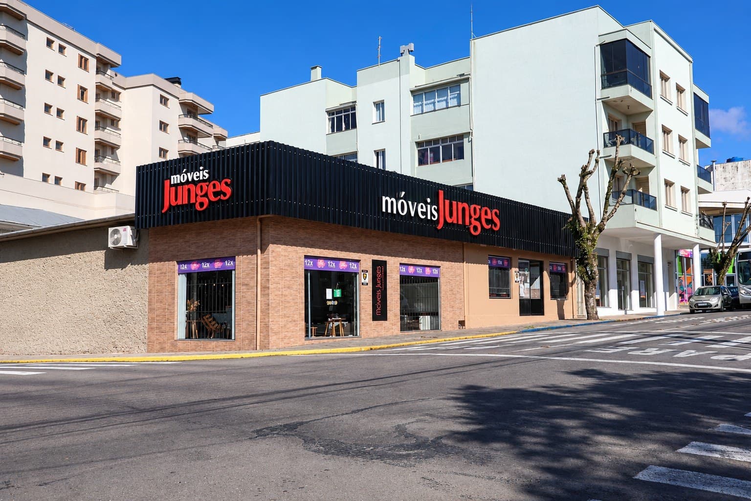 Fachada da loja Móveis Junges em Farroupilha