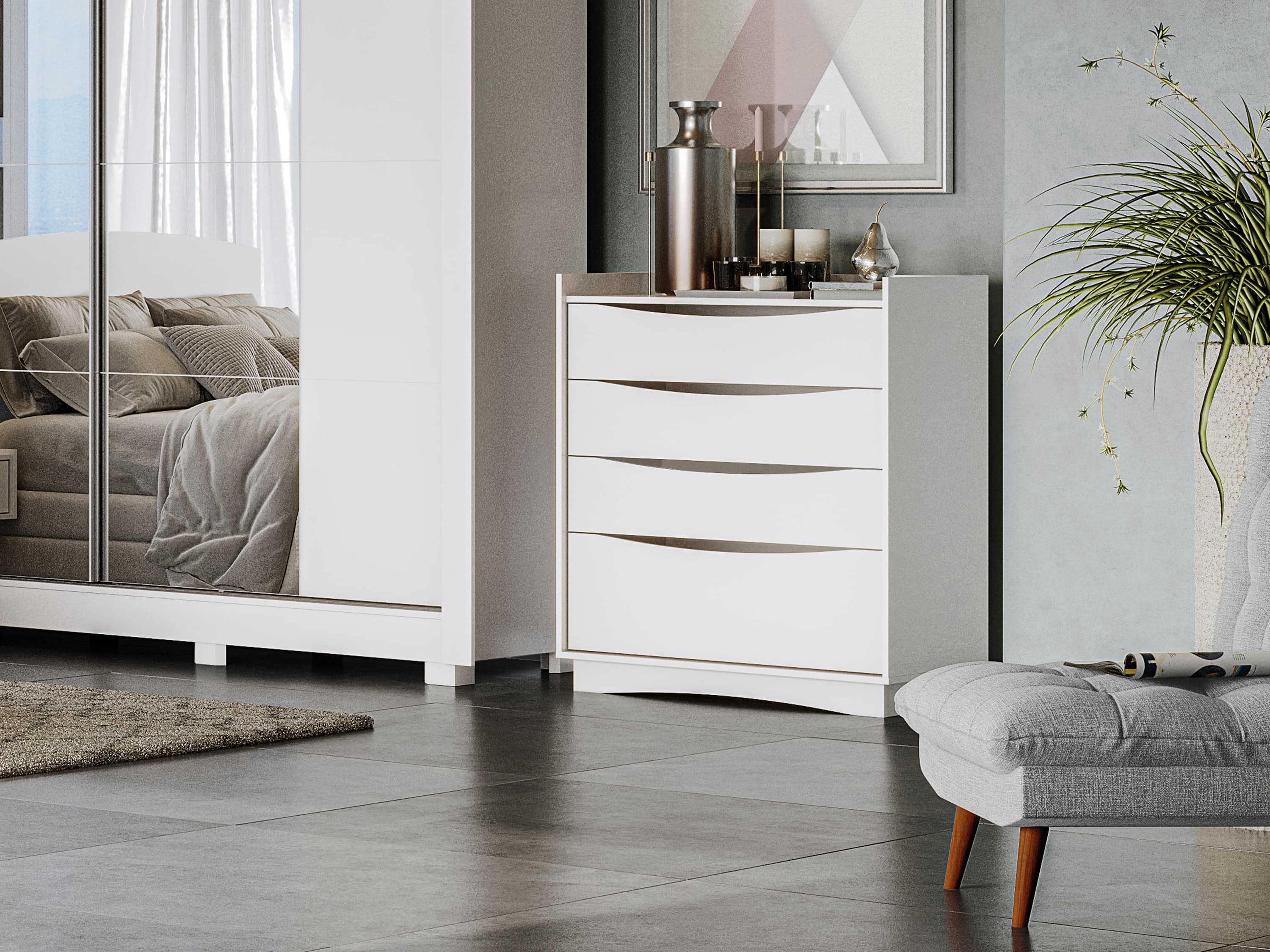 Cômoda 4 gavetas - M260 - Kappesberg