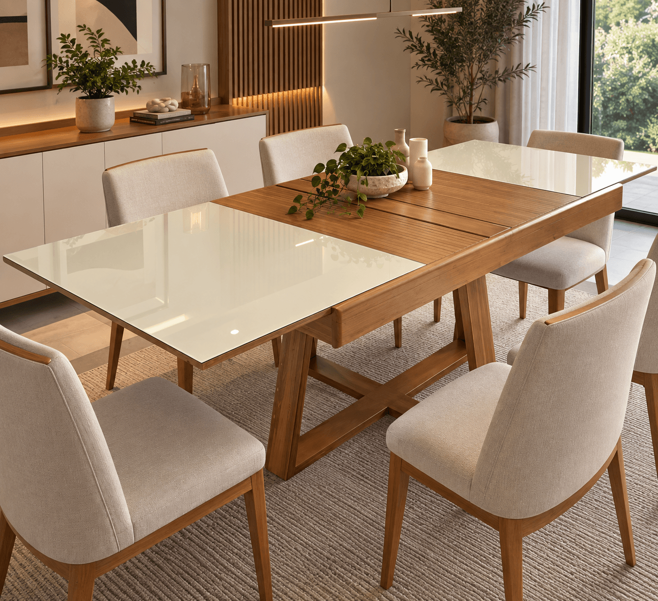 Mesa Extensível Mercúrio 1,40m Para 2m
